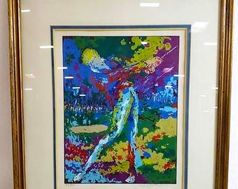 Framed Ted Tanabe w/COA "Three Hundred Yards" Original Colored Serigraph