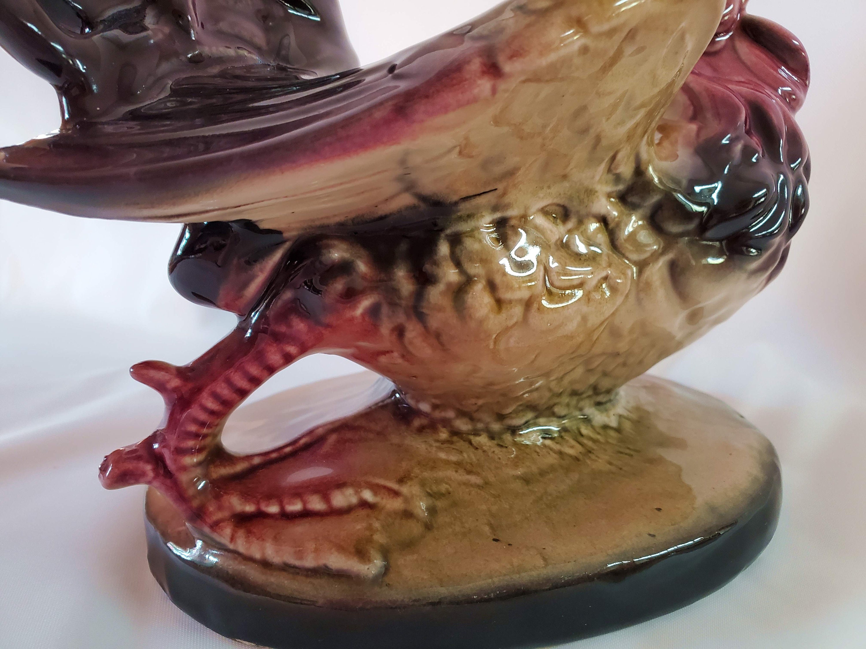 Vintage Hull USA Pottery Bantam Rooster Planter 54 Immaculate Etsy