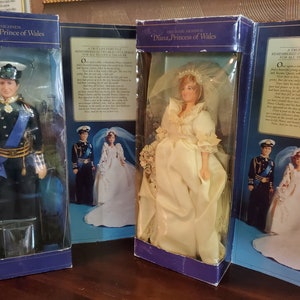 Prince Charles & Princess Diana wedding doll set Vintage 1982 Plus A Book of Remembrances Princess Diana, Hard cover image 1