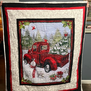 Red Truck Christmas Quilt