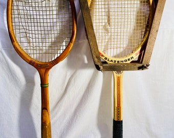 Set of 2 Vintage Pre- 1950’s Tennis Rackets RARE!