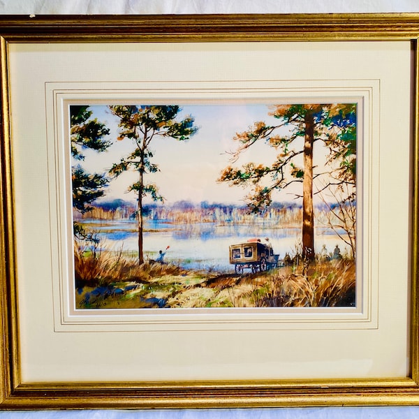 Early 1900’s Oil Painting Framed matted