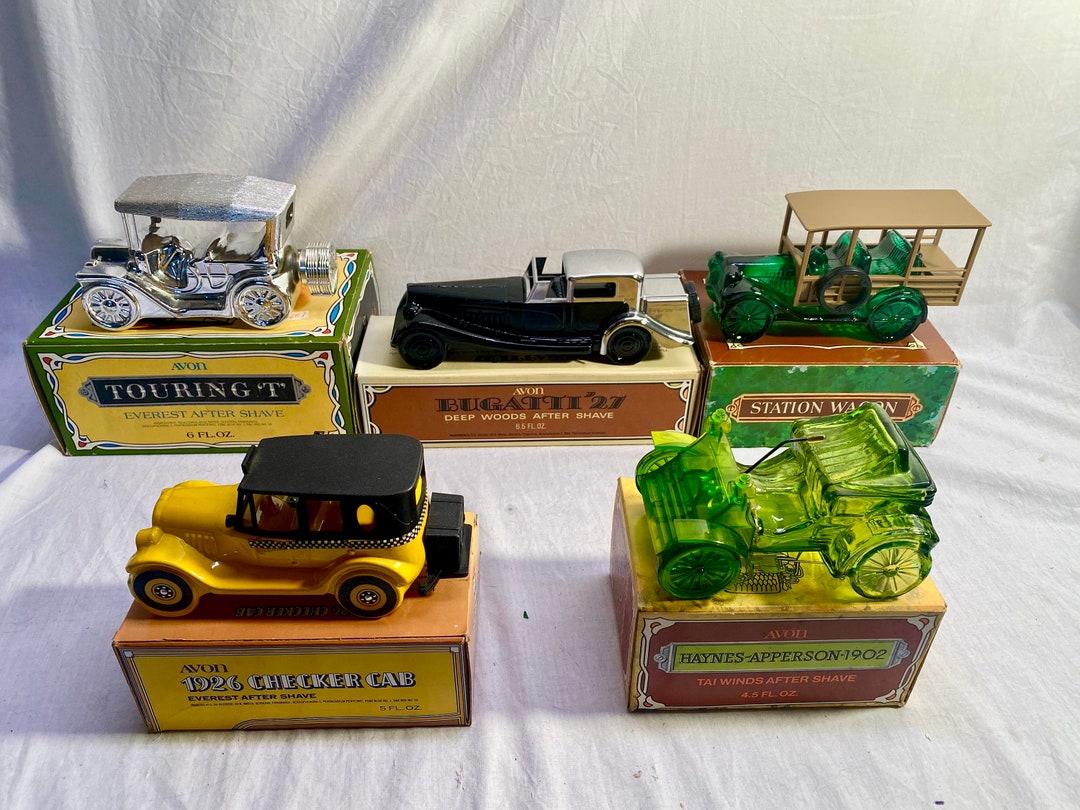Vintage Avon Car Bottles in Original Boxes Lot of 5 Etsy