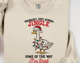 Jingle Goose Shirt, Christmas Goose Sweatshirt, Goose Sweater, Christmas Sweatshirt, Christmas Shirt, Christmas Gift, Family Christmas,