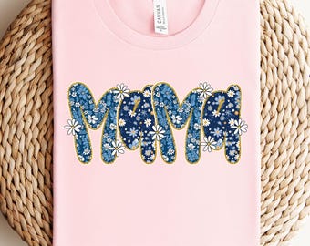 Mama Shirt, Cute Floral Mom T-Shirt, Gift for New Moms, Mama Sweater, Floral Girly Shirt, Mother's Day Gift, Mom Shirt