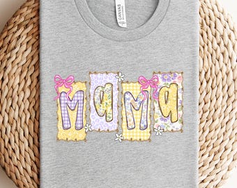 Mama Shirt, Cute Floral Mom T-Shirt, Gift for New Moms, Mama Sweater, Floral Girly Shirt, Mother's Day Gift, Mom Shirt