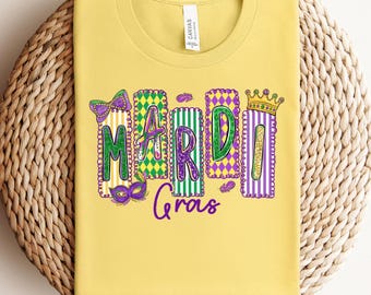 Mardi Gras Shirt, Mardi Gras Sweatshirt, Louisana Shirt, Mardi Gras Carnival, Mardi Gras, Fleur de Lis Tee, Carnival Shirt