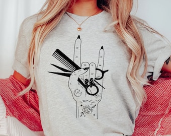 Hairstylist Shirt, Hair Stylist Crewneck, Cosmetologist Sweatshirt, Hairstylist Sweatshirt, Hairdresser Shirt, Hairdresser Gift, Gift