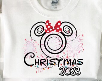 Sudadera Navidad 2023, Camisa de viaje de Navidad familiar, Camisa de vacaciones de Navidad, Regalo de Navidad, Navidad de Mickey, Regalo de Navidad, Regalos,