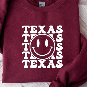 Texas T-Shirt, Texas Smiley Face Retro Shirt, Lone Star State Shirt, Cute Retro Shirt, Rodeo Shirt, Vacation Tee