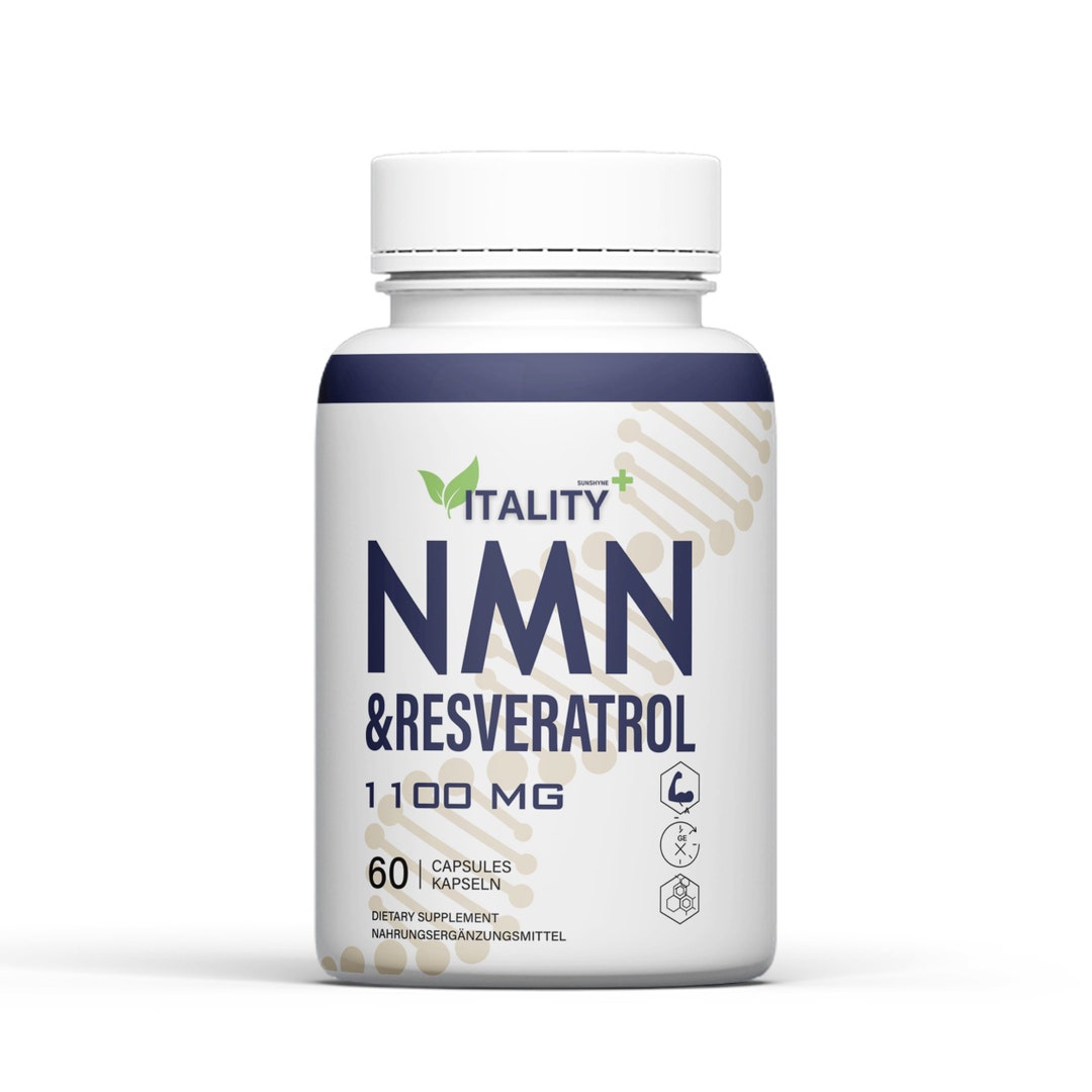 NMN & Resveratrol Supplement 60 Capsules NAD 1100mg 1 Months Supply Etsy