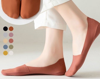 Invisible Flat Socks | No Show Socks | Non Slip Socks | Spring/Summer Socks For Women - One Size(5 to 8)