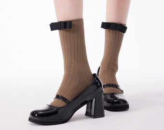 Bow Crew Socks | Cotton Ankle Socks | Socks For Women