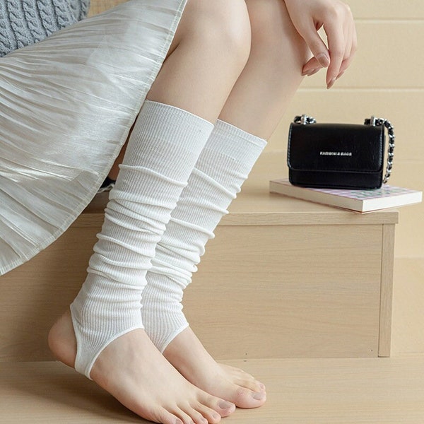 Thin Leg Warmers Socks | Ballet Warmers Socks | Fall/Winter 80s/90s Fashion Socks For Women