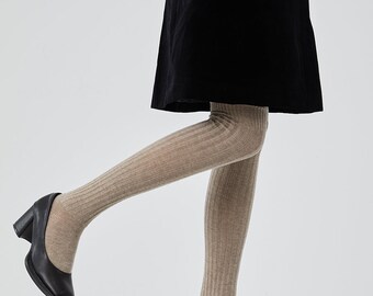 Wool Thigh High Socks | Slouch Over Knee High Socks | Loose Tube Socks | Fall/Winter Fashion Socks For Women