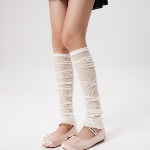 Thin Leg Warmers Socks Ballet Warmers Socks Fall/Winter 80s/90s Fashion Socks For Women image 2