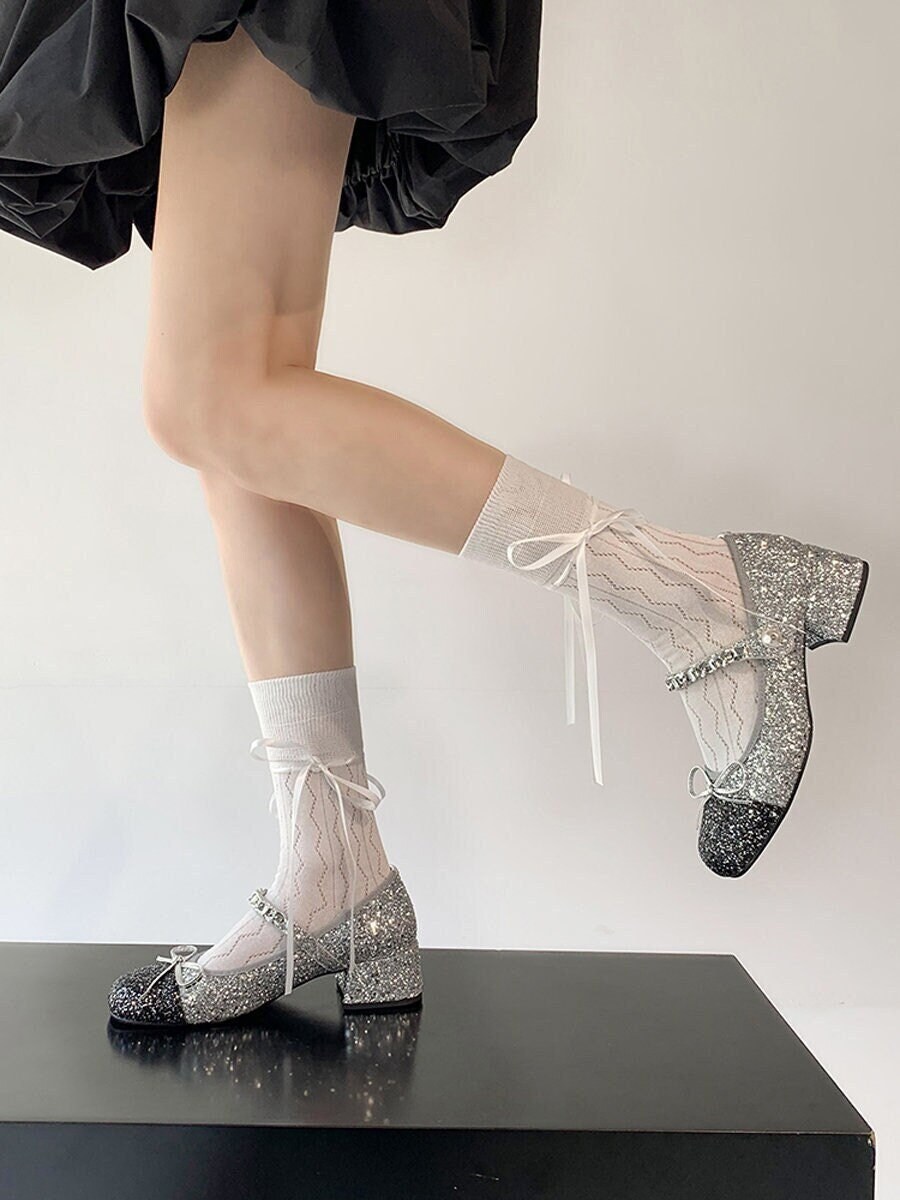 Lace up sock heels top