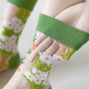 Sheer Sock Animal/Fruit Transparent Socks Sheer Ankle socks Crystal Silk Socks Socks for Summer zdjęcie 5