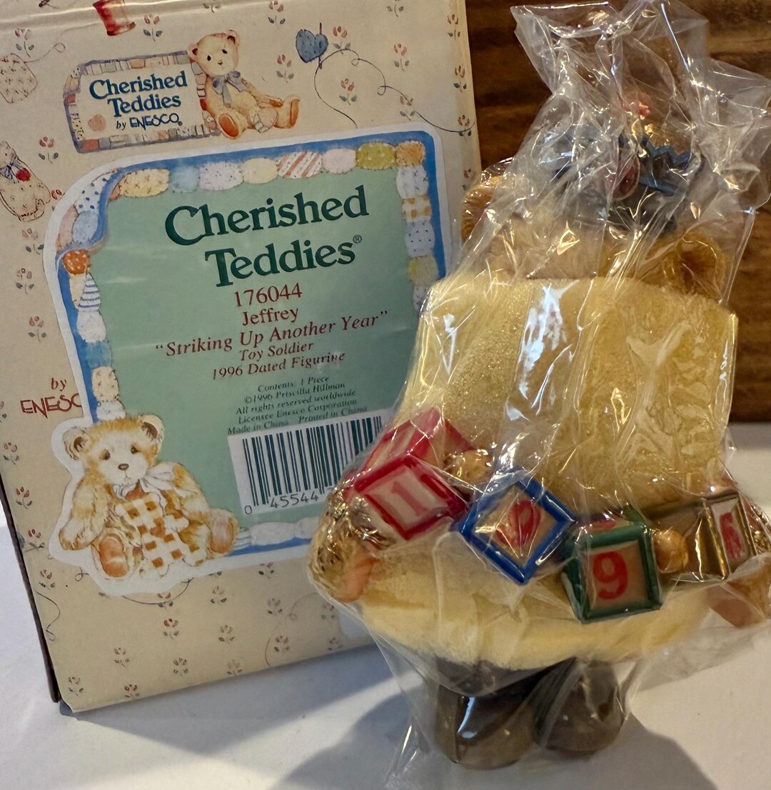 Cherished Teddies Ornament JEFFREY Drum Major Bear #176044 1996 NEW in ...
