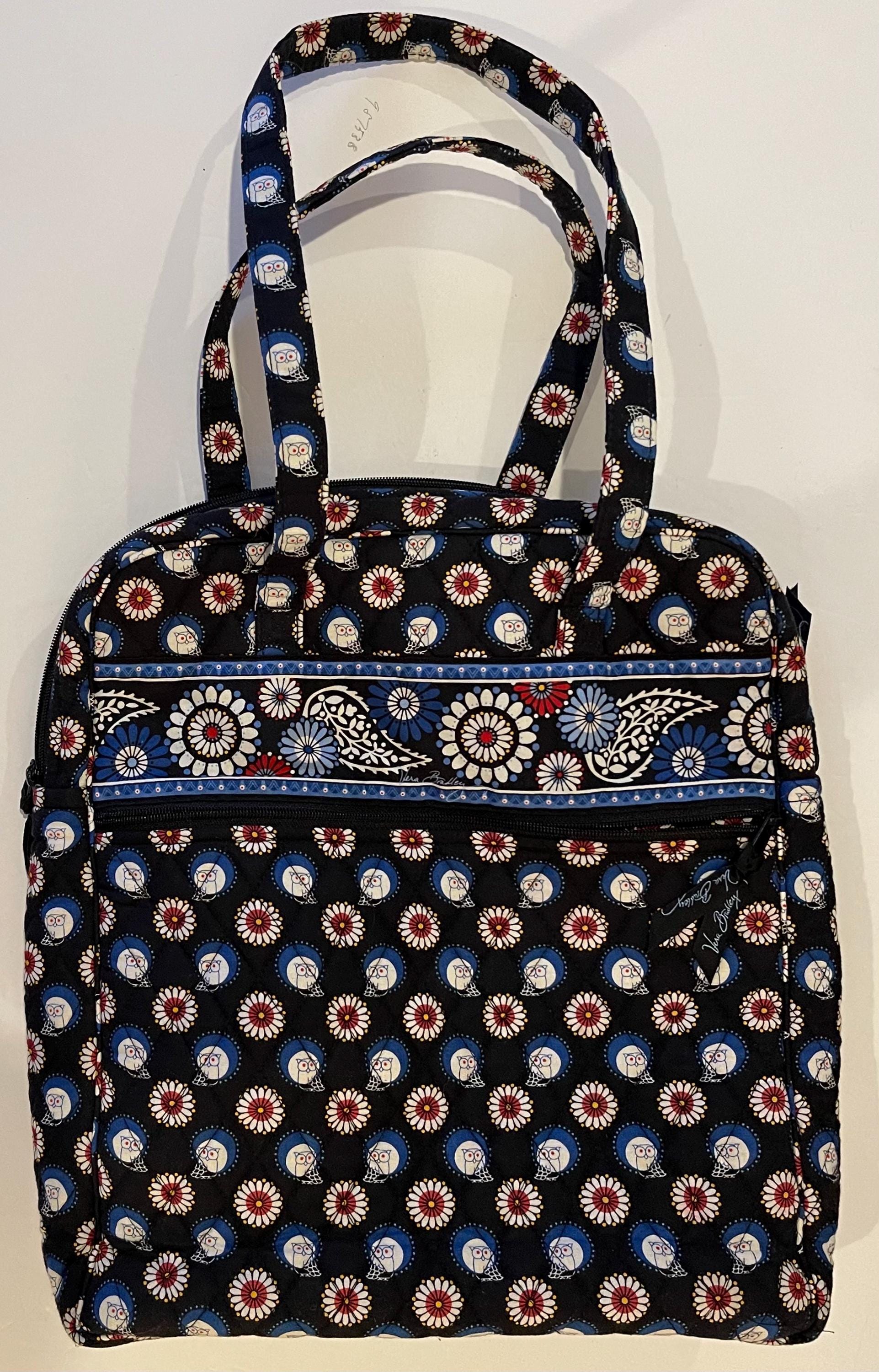 Vera Bradley Backpack – Black Floral Owl Print Vera Bradley Medium Backpack Night Owls | Mercari main image 2