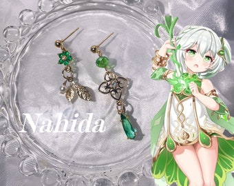 Pendientes inspirados en Nahida Genshin Anime Cosplay Regalo para ella