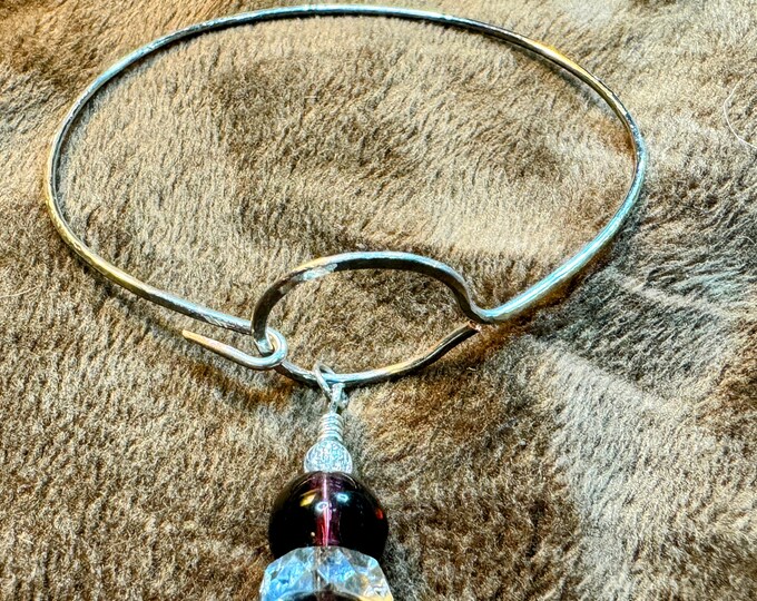 Hammered bracelet-textured silver bracelet-thin silver wire bracelet-layered bracelet-lightweight bracelet-Size 7”-12 gauge thickness