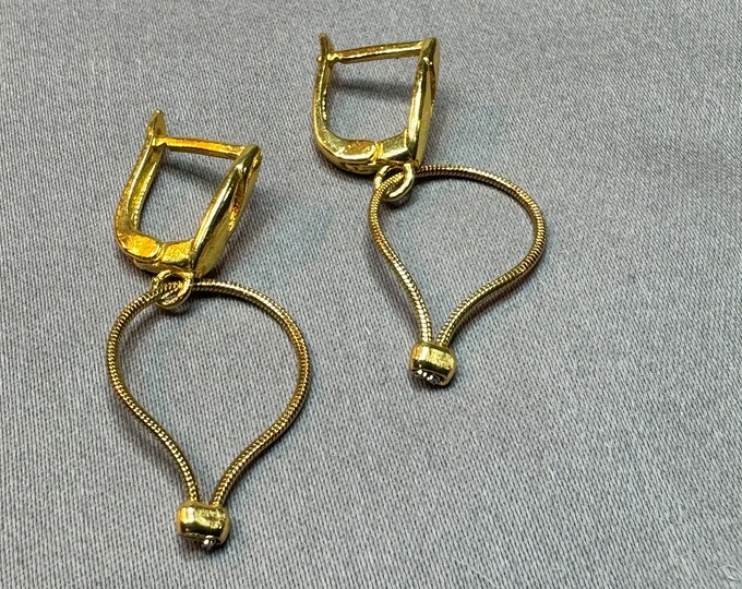 Bangle earrings-gold chain earrings-gold earrings-gold lever back closure earrings-gift-handmade
