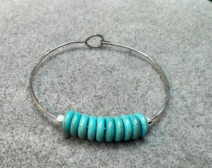 Hammered bracelet-textured silver bracelet-thin silver wire bracelet-layered bracelet-lightweight bracelet-Size 8”-12 gauge thickness