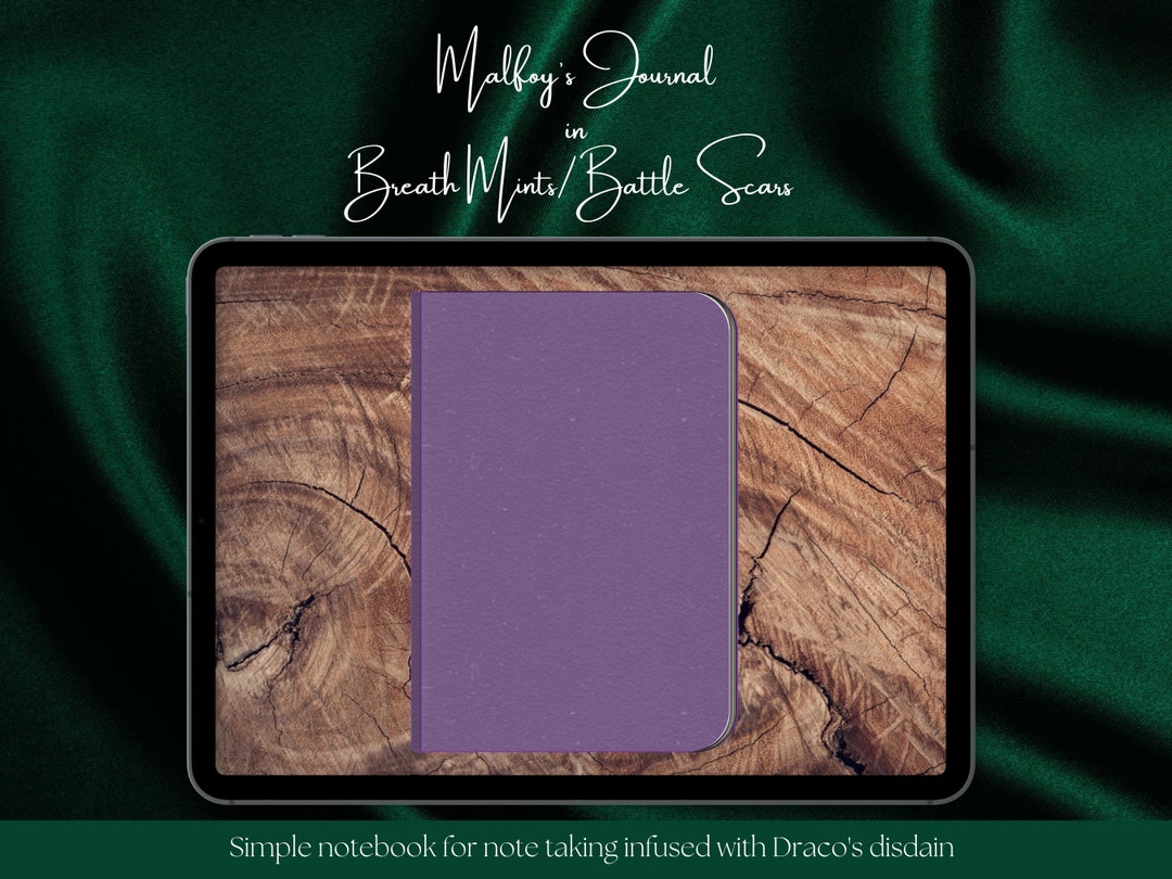 A Breath Mints/ Battle Scars Journal, Draco Malfoy's Journal, Digital