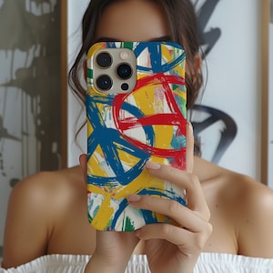 Retro Peace Sign Phone Case: Groovy Cottagecore Design