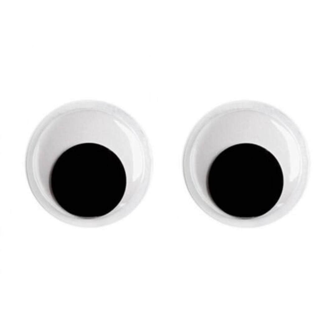 Wobbly Eyes Craft Eyes Round 4 to 30 Mm Size Choice White Etsy UK