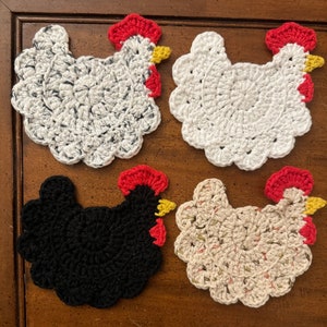 Chicken Coasters - 100% cotton