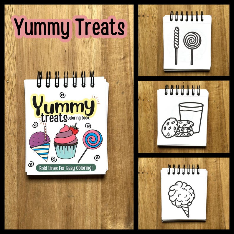 Mini Coloring Books, Travel Coloring Books, Stocking Stuffers, kids gift ideas, Adult gift ideas, Mini Coloring pages, Coloring on the go image 6