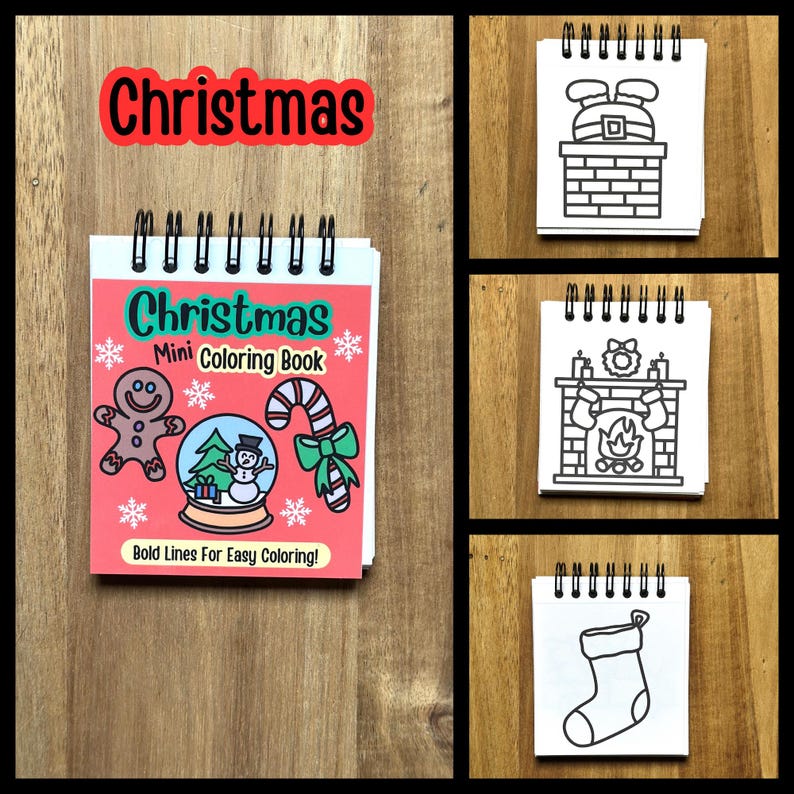 Mini Coloring Books, Travel Coloring Books, Stocking Stuffers, kids gift ideas, Adult gift ideas, Mini Coloring pages, Coloring on the go image 8