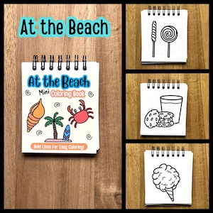 Mini Coloring Books, Travel Coloring Books, Stocking Stuffers, kids gift ideas, Adult gift ideas, Mini Coloring pages, Coloring on the go image 7