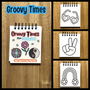 Mini Coloring Books, Travel Coloring Books, Stocking Stuffers, kids gift ideas, Adult gift ideas, Mini Coloring pages, Coloring on the go image 3