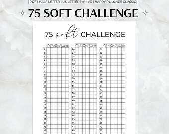 75 Soft Challenge Printable, 75 Soft Tracker, 75 Soft Printable, 75 Soft