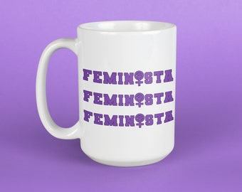 Feminista Mug, White Coffee Mug, Taza Latina, Feminist, Feminismo, Latina Power, El Futuro es Mujer, Regalo Para Ella, Latinx