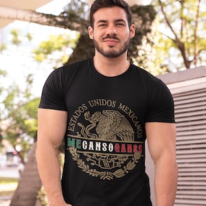 Me Canso Ganso, AMLO, Andrés Manuel López Obrador, Mexican Seal Shirt, Escudo Nacional Mexicano, Funny Shirt, Chistoso, Meme Shirt