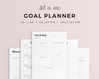 Journal zum Ausdrucken | Planer mit Zielen | Tor als Kalendereinlage zum Ausdrucken | Tor Journal Printable | Tor-Tracker | A4 A5 PDF