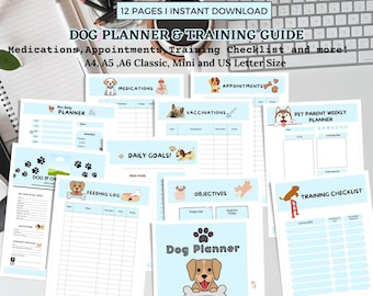 Baby Blue Welpen-Planer: Hundetraining & Pflege (PDF)