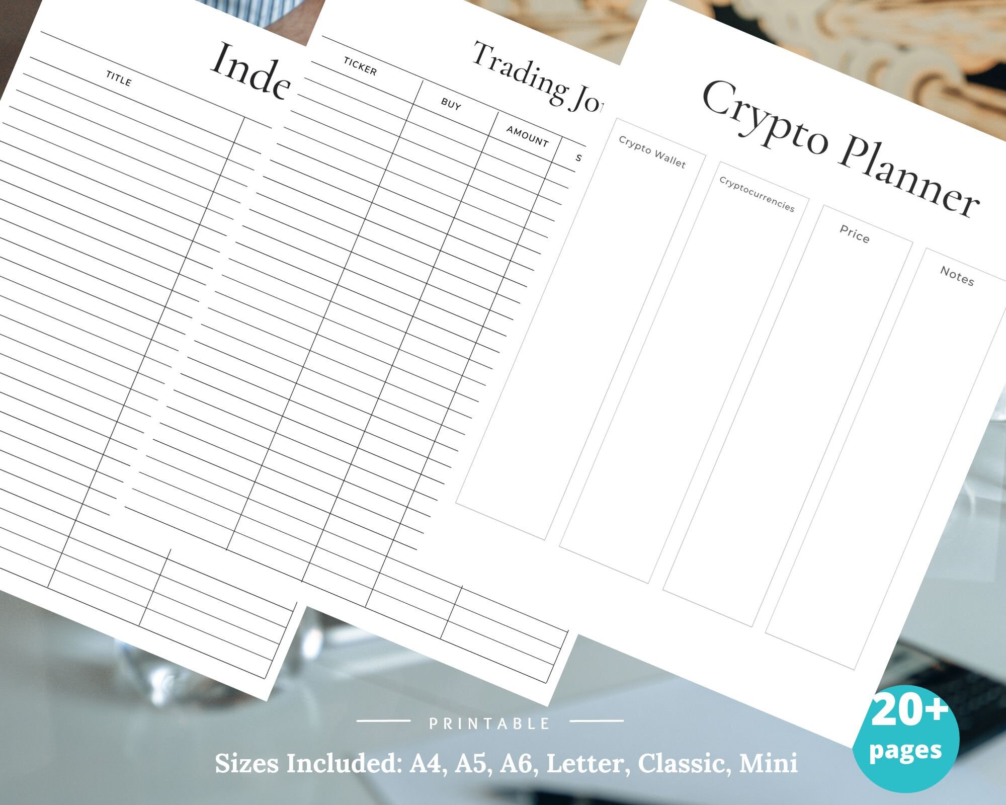Printable Crypto Trading Planner: Investment Tracker (PDF) - Etsy
