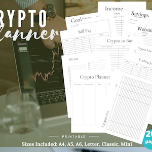 Crypto Tracker, Crypto Planner, Crypto Journal, Gardez une trace des achats, des transferts, des prix des pièces, Trading Tracker