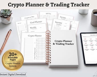 Printable Crypto Trading Planner: Investment Tracker (PDF)