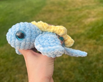 Crochet Sunflower Turtle Pattern (PDF ONLY)