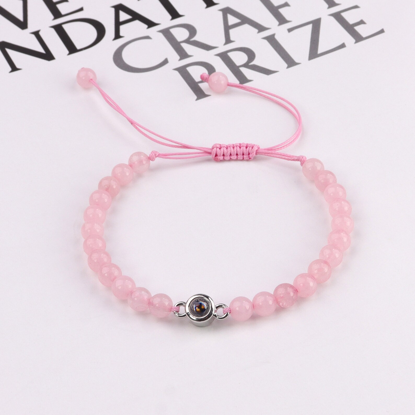 I Love You Bracelet in 100 Languages,personalized Projection Woven