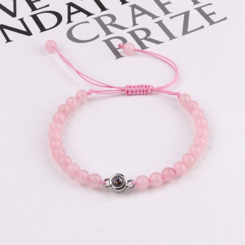 I Love You Bracelet in 100 Languages,personalized Projection Woven