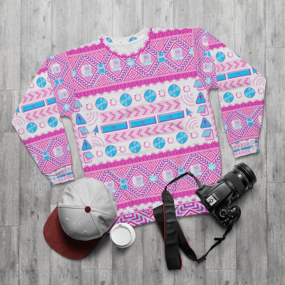 Vaporwave clearance christmas sweater
