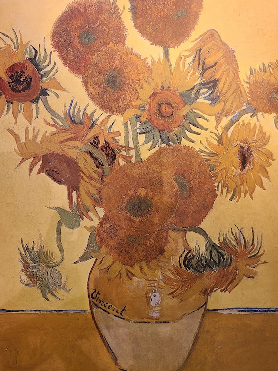 ヴィンセント・ヴァン・ゴッホ、「ひまわり」1888年、13 x 19インチの