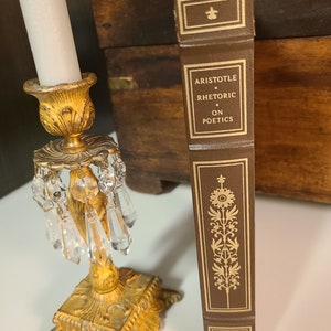Aristotle - Rhetoric -  On Poetics Franklin Library Leather Book